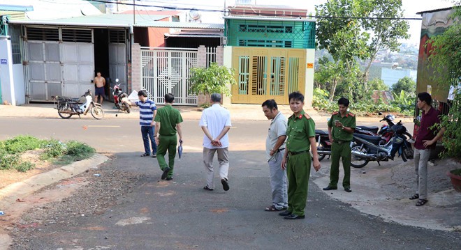 Hiện trường vụ án. Ảnh: Triệu Thanh.