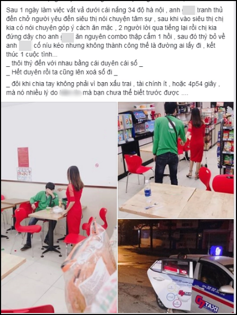 Câu chuyện được chia sẻ lên mạng xã hội.
