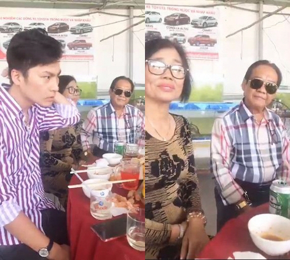 Chồng và bố mẹ ruột của Lâm Khánh Chi.    