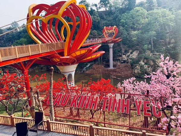 Cây cầu kính Mộc Châu đang 