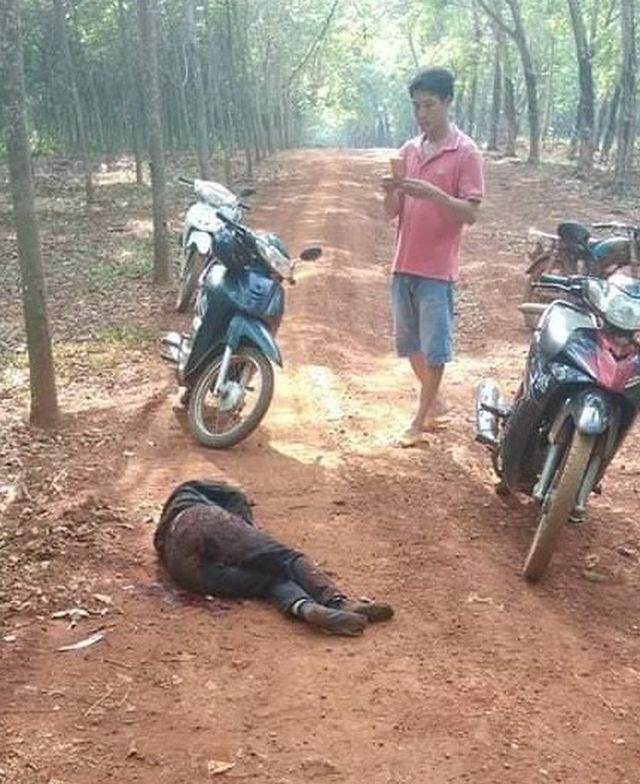 Hiện trường xảy ra sự việc.
