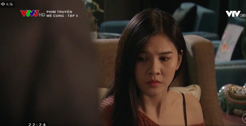 Hình ảnh của MC Thu Hoài trong phim Mê cung.