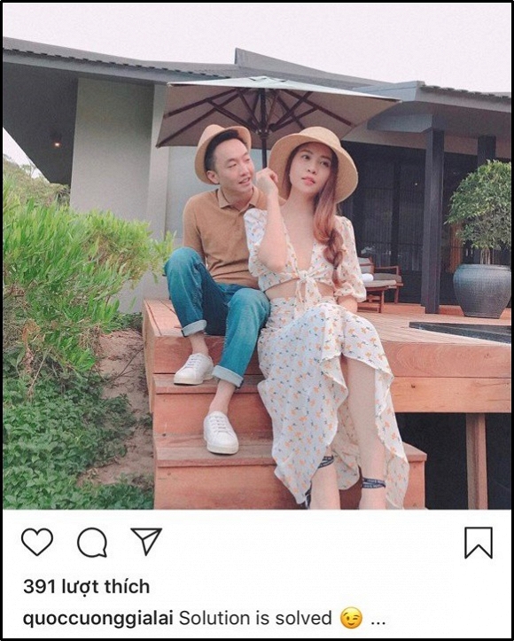 Cường Đô La khẳng định Đàm Thu Trang là giải pháp cho đời anh.