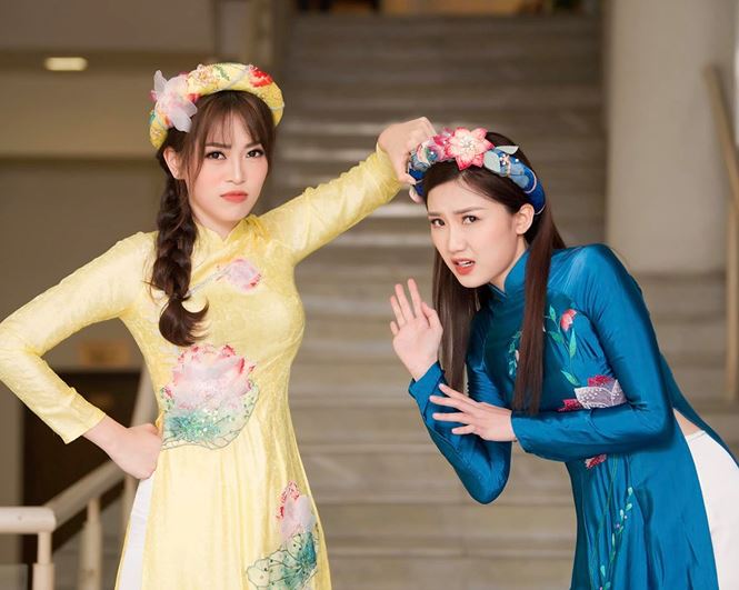 Điều đáng nói đó là trong phim, Lương Thanh đóng vai bạn gái của nam diễn viên Bình An - bạn trai của Á hậu Phương Nga. Chính vì thế khi chạm trán ngoài đời, Phương Nga đã không bỏ qua cơ hội 'đánh ghen' với tình địch.   