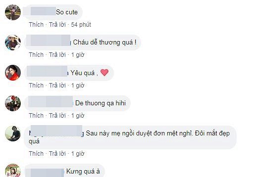 Sao Việt và dân mạng hết lời khen ngợi vẻ ngoài đáng yêu của con trai Nguyệt Ánh.    