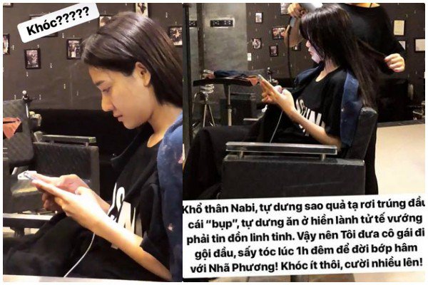 Nhã Phương khóc sưng mắt vì Trường Giang.