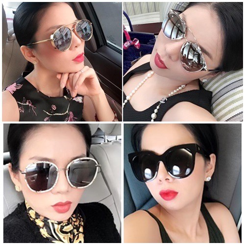Bộ sưu tập mắt kính thời trang của nữ ca sĩ Hà thành khiến nhiều người ngưỡng mộ độ chịu chi của cô.