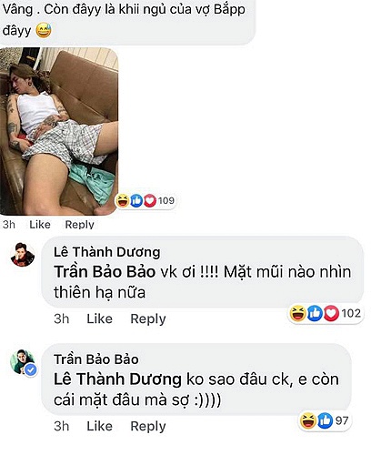 BB Trần và Ngô Kiến Huy xưng hô vợ chồng cực ngọt ngào.    