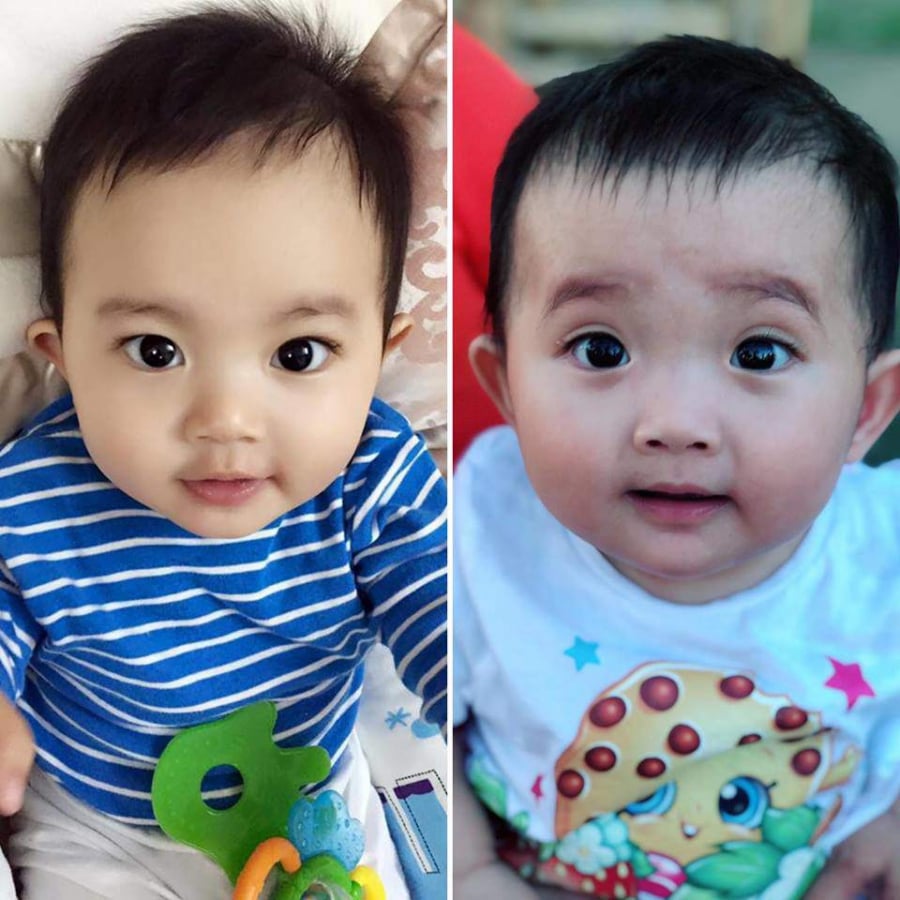 Con trai và con gái Khánh Thy giống bố