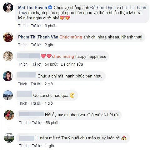 Mai Thu Huyền, Ốc Thanh Vân cùng cư dân mạng bình luận về chia sẻ của Đức Thịnh.    
