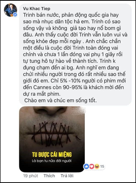 Ông bầu Ngọc Trinh cãi cọ tay đôi với Vũ Thu Phương.    