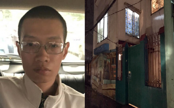 Nguyễn Anh Tú và ngôi nhà nơi đối tượng này gây tội ác.
