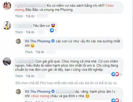 Nhiều người bày tỏ sự xúc động và niềm ngưỡng mộ dành cho Vũ Thu Phương.
