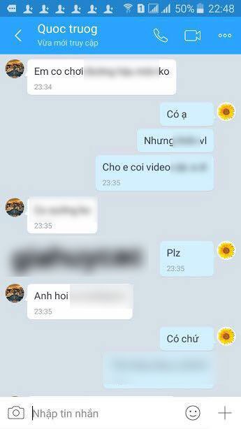 Quốc Trường bị nghi lộ tin nhắn chat 