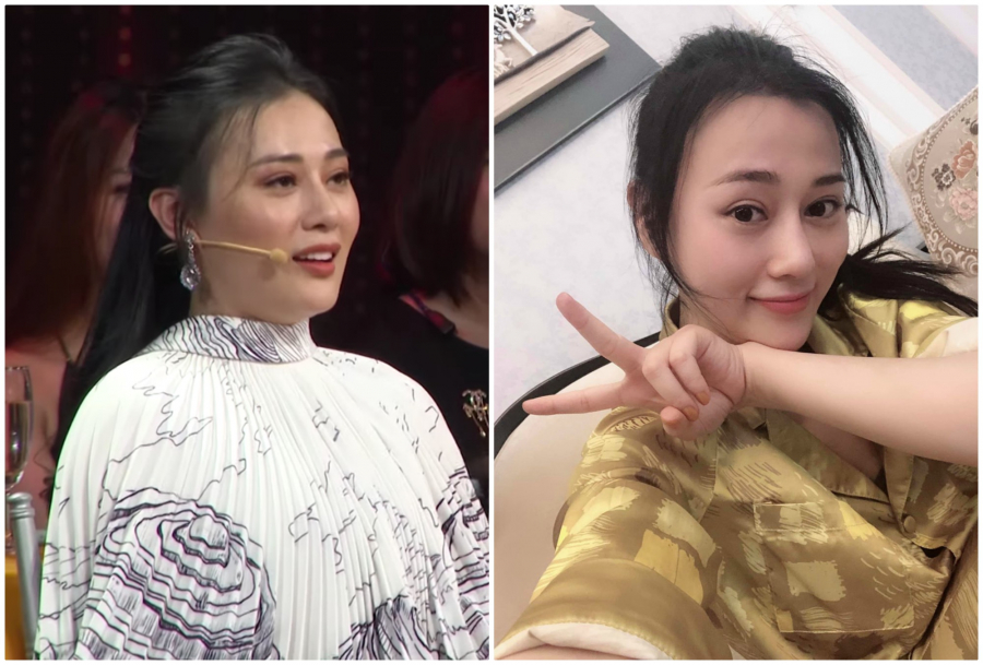 Cùng một góc chụp nhưng ở hình ảnh trên sóng truyền hình và hình ảnh Phương Oanh tự đăng lên trang cá nhân lại khác nhau hoàn toàn.        