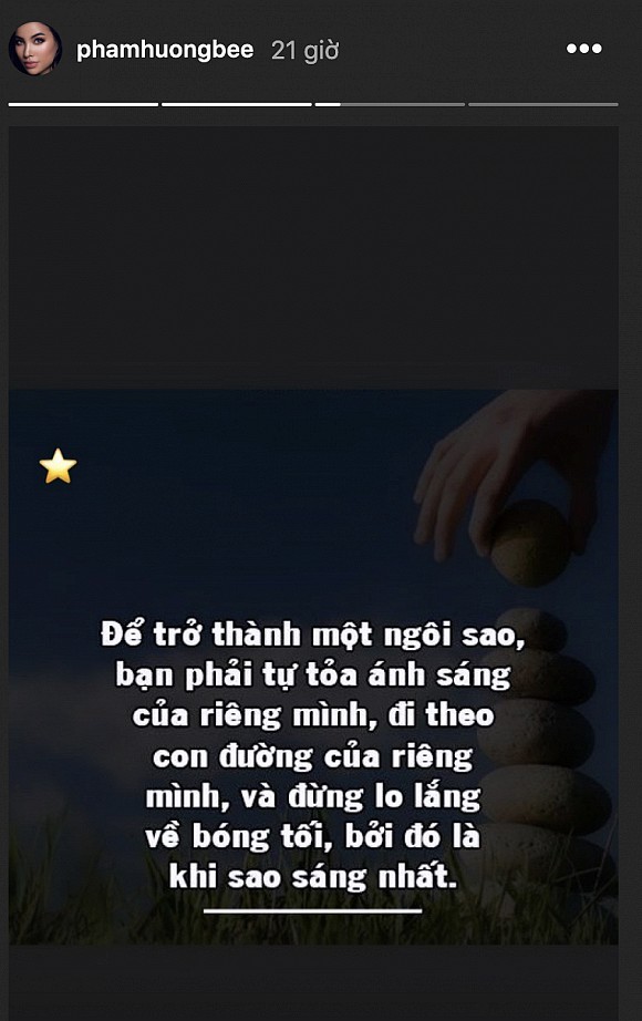 Nàng hậu quốc dân vừa chia sẻ quan điểm cá nhân trên instagram cá nhân và rất được công chúng quan tâm.    