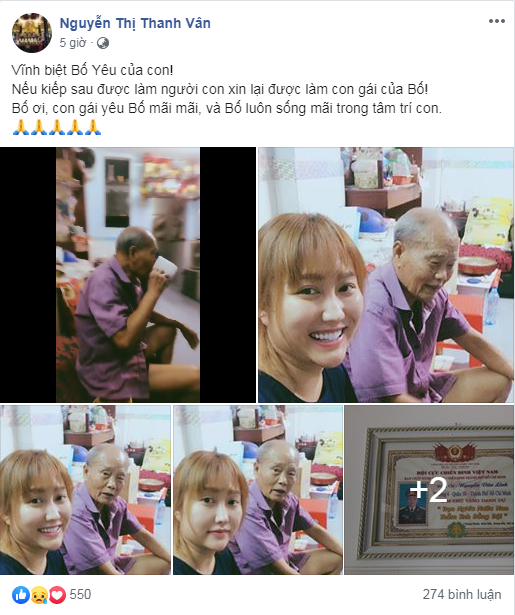 Trước sự ra đi đột ngột của bố, không nén được đau thương, Phi Thanh Vân chia sẻ: 