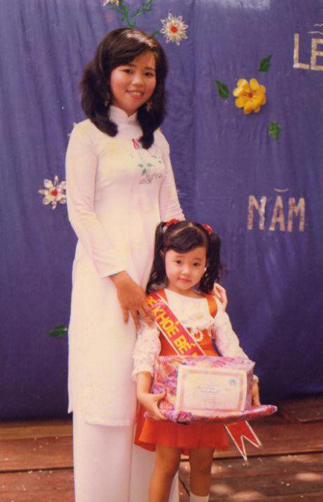 Midu đăng ảnh lúc 4 tuổi.    