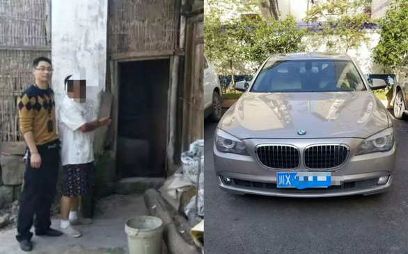Người đàn ông trộm cắp gà, vịt để lấy tiền đổ xăng cho siêu xe. Ảnh: Guancha.cn