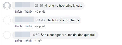 Có người nhận xét Kỳ Hân cắt tóc ngắn không hợp bằng Ly Kute.    