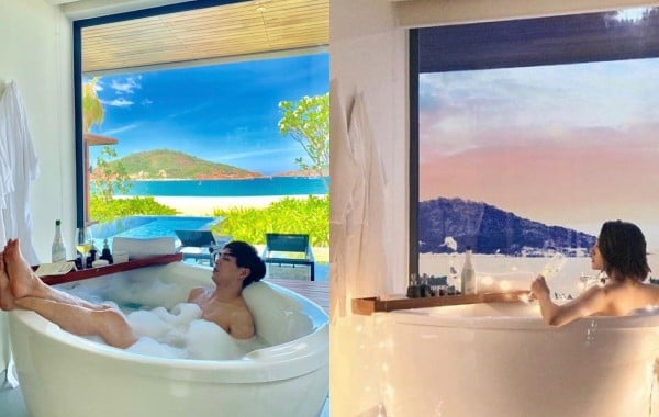 Không khó để nhận ra sự trùng khớp đế từng chi tiết trong hai bức ảnh của Bảo Anh và Hồ Quang Hiếu. 