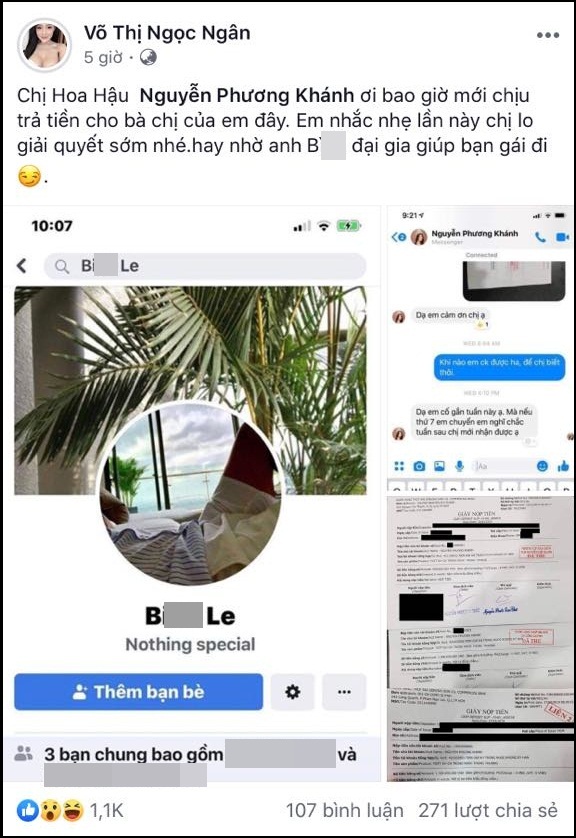 Bài đăng thu hút sự chú ý của Ngân 98. Tài khoản này được xác thực của hot girl thị phi, có dấu tích xanh chính chủ.    