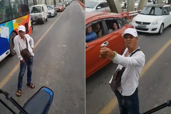 Hành động của nam thanh niên gây phẫn nộ.
