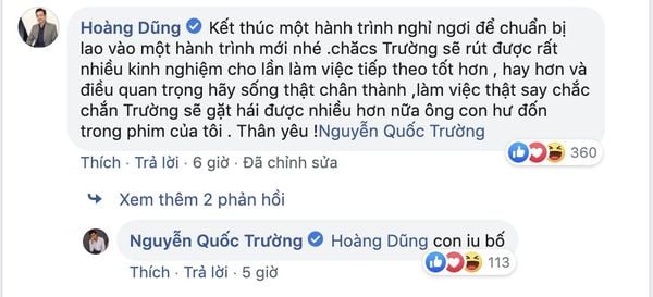 Nghệ sĩ Hoàng Dũng nhắn nhủ 