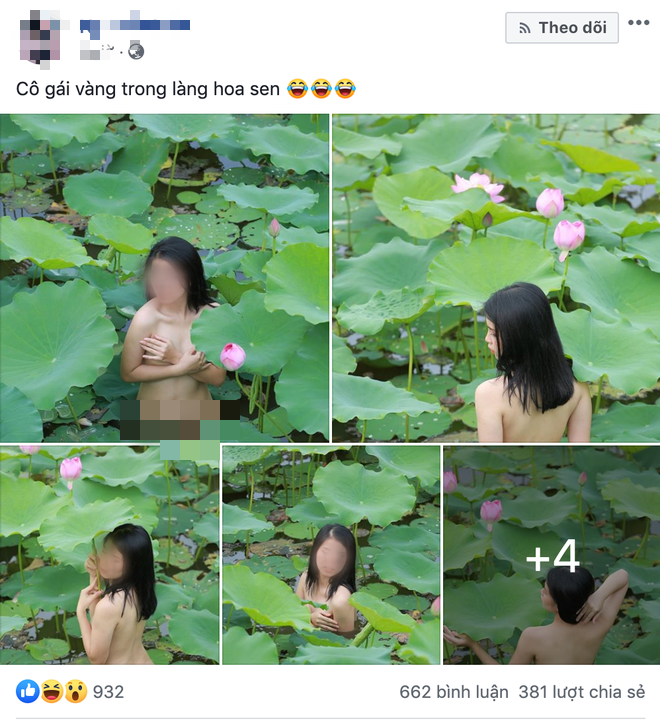 Những hình ảnh phản cảm được chia sẻ lên mạng xã hội.
