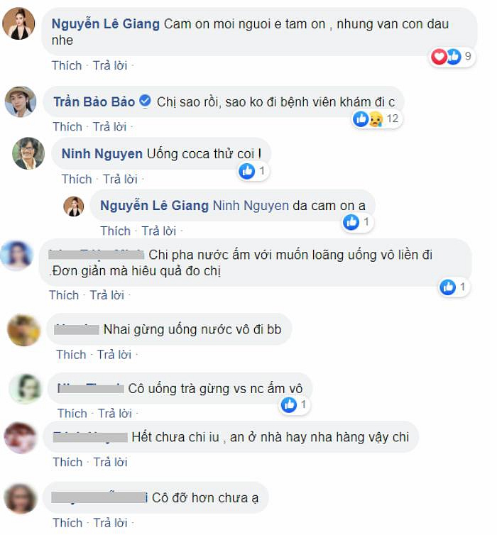 Được biết, thay vì đến bệnh viện từ sớm, cô vẫn đang cố tự chống chịu ở nhà suốt một đêm.