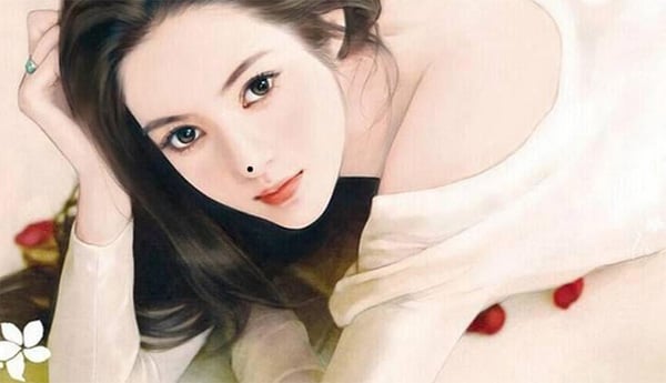 Nốt ruồi nhân trung lẳng 