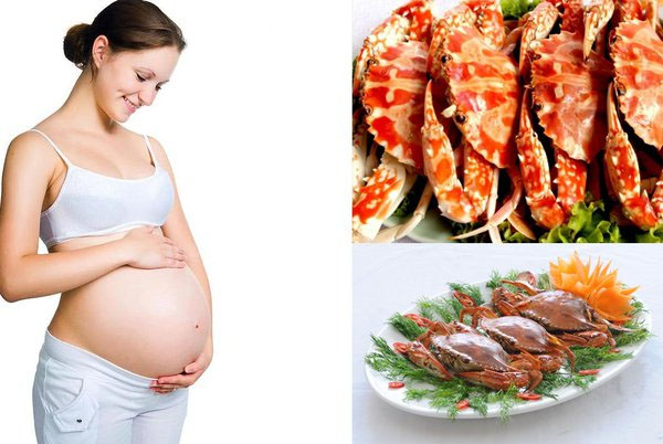 Cua biển tốt cho mẹ bầu