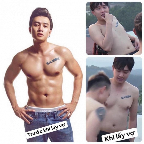 Hình ảnh của Quốc Trường bị dân mạng trêu đùa 