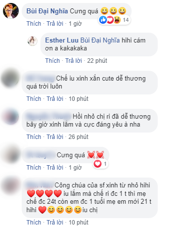 MC Đại Nghĩa cùng nhiều fan hâm mộ dành lời khen không ngớt cho vẻ xinh xắn ngày bé của Hari Won.