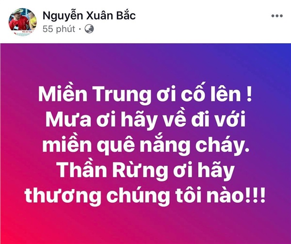 Nghệ sĩ Xuân Bắc 'cầu mưa'  về với miền Trung 