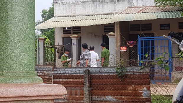 Ngôi nhà xảy ra sự việc. Ảnh: Đâu Tất Thành/Vietnam+