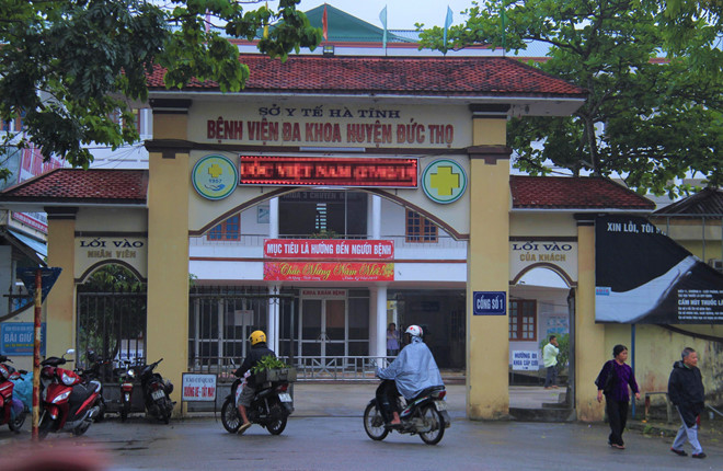 Bệnh viện Đa khoa huyện Đức Thọ (Hà Tĩnh). Ảnh: P.T.