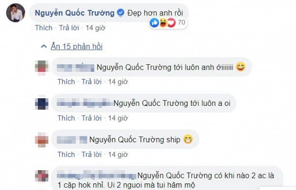 Midu đăng ảnh xinh đẹp, Quốc Trường nhanh chóng vào khen ngợi.  