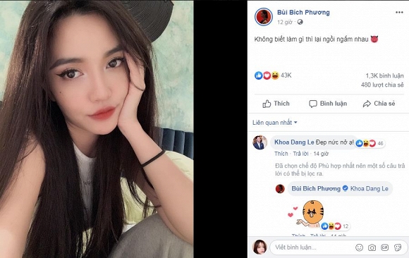 Có thể dễ dàng nhận ra sự xuất hiện của Shark Khoa, khi anh để lại bình luận khen gợi: 