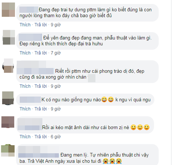 Những bình luận của khán giả phản đối việc nam diễn viên 