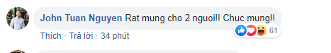 Ông xã Lan Khuê cũng gửi lời chúc mừng đến Đông Nhi - Ông Cao Thắng.