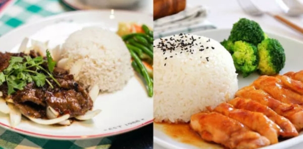 Hình ảnh 2 suất cơm trên mạng.