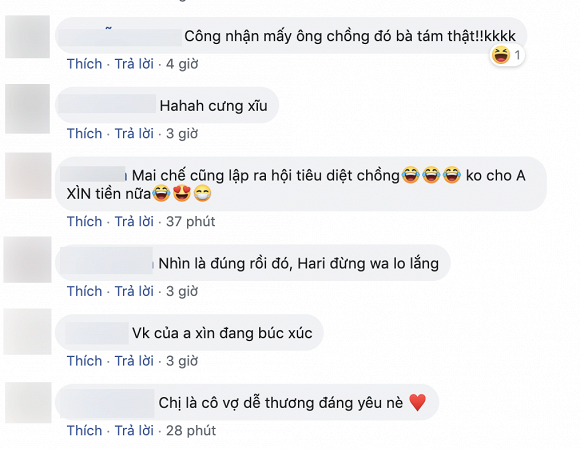 Fan lẫn cư dân mạng bày tỏ sự thích thú và chỉ cách cho nữ ca sĩ trị chồng.