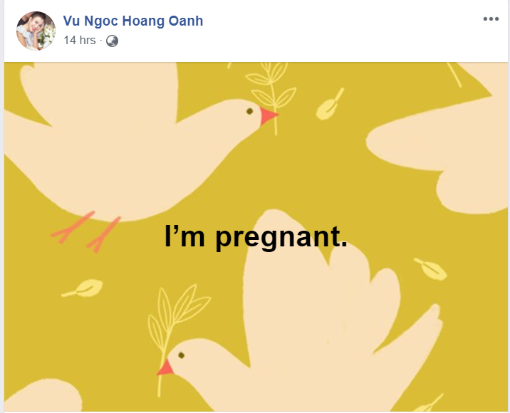 Mới đây trên trang cá nhân của mình, Á hậu Hoàng Oanh mới cập nhật dòng trạng thái bằng tiếng Anh có nội dung: 