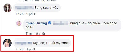 Dòng bình luận chỉ ra lỗi sai của nàng Hậu.