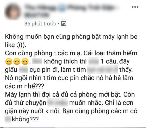 Câu chuyện được chia sẻ lên mạng xã hội.