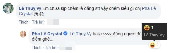 Bà xã của anh cũng bình luận lấp lửng nhưng anh không phản hồi vợ mình.