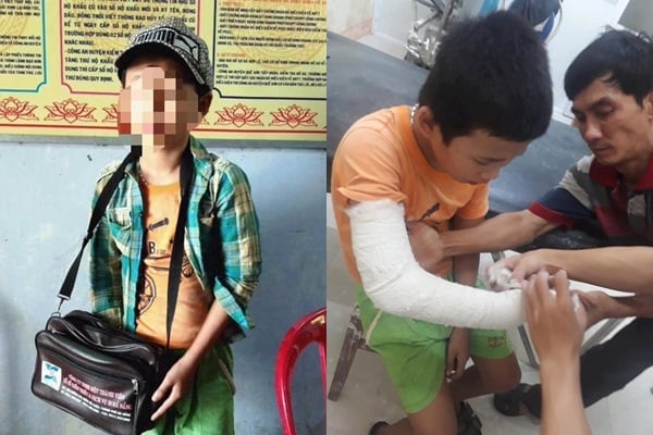 Bé trai bị cướp 1,2 triệu đồng trong lúc đi bán vé số.