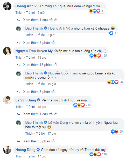 Mọi người ai nấy đều lên tiếng bảo vệ nhân vật Thư.