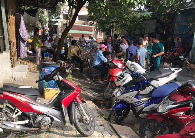 Công an phong tỏa hiện trường. Ảnh: VietNamNet
